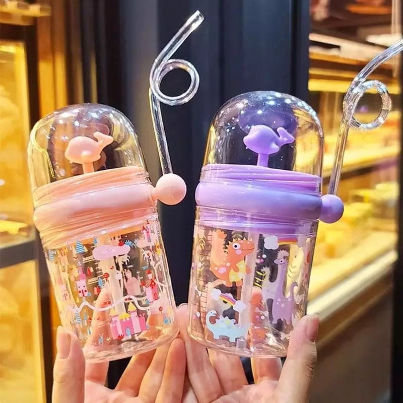 Creative 260Ml Kids Funny Whale Water Spray Drinking Cup, Cartoon Feeding Bottles With Straw, Leak Proof Portable Cartoon Baby Feeding Cup Creative 260Ml Kids Funny Whale Water Spray Drinking Cup, Cartoon Feeding Bottles With Straw, Leak Proof Portable Cartoon Baby Feeding Cup